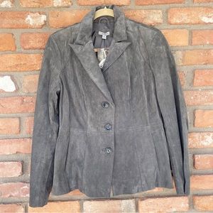 100% Suede Geneology Fashion DNA Jacket Size Medium